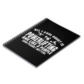 私が取り上げ気にることはパワーリフティングだけだ。「パワーリフティング」 ノートブック (左側)