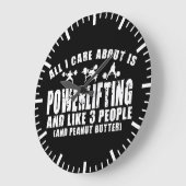 私が取り上げ気にることはパワーリフティングだけだ。「パワーリフティング」 ラージ壁時計 (傾斜)