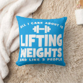 私が取り上げ気にることは全て重量の持ち上げだ。おもしろいトレーニング クッション (ブランケット)