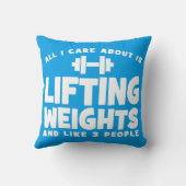 私が取り上げ気にることは全て重量の持ち上げだ。おもしろいトレーニング クッション (裏面)