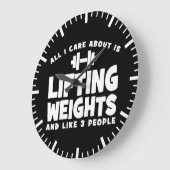 私が取り上げ気にることは全て重量の持ち上げだ。おもしろいトレーニング ラージ壁時計 (傾斜)