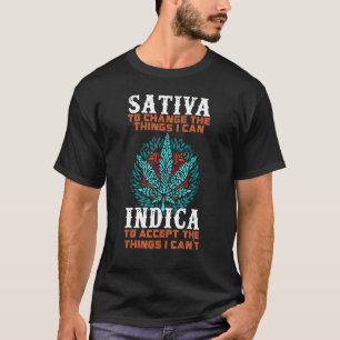 私が受け入れることを示すことができる物事を変更するSativa Tシャツ
