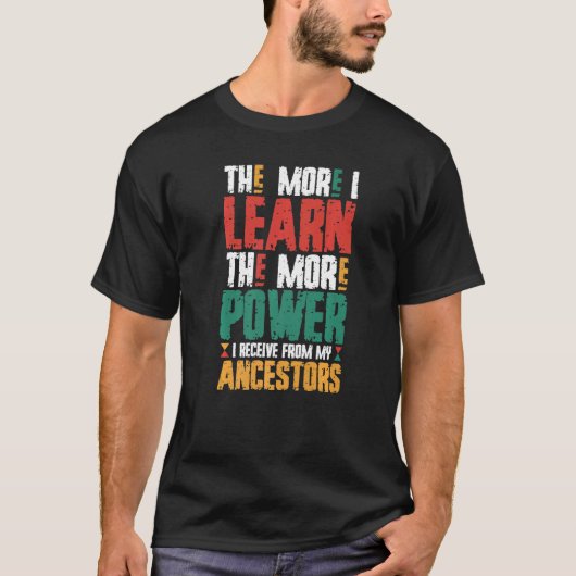 私が受け取る学力が多ければ多いほど Tシャツ (正面)