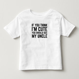 私が可愛いと思ったらおじさんを見て トドラーTシャツ