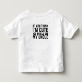 私が可愛いと思ったらおじさんを見て トドラーTシャツ (裏面)
