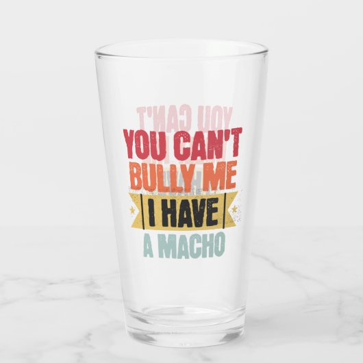 私が可愛い男を持っている私をいじめることができない タンブラーグラス (裏面)