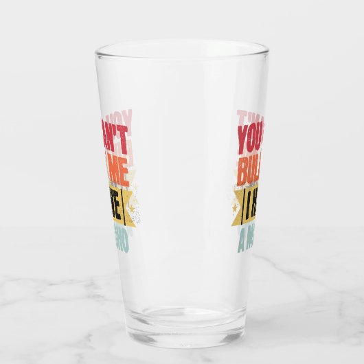 私が可愛い男を持っている私をいじめることができない タンブラーグラス (左)