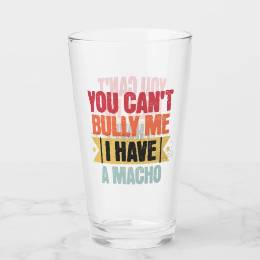 私が可愛い男を持っている私をいじめることができない タンブラーグラス (正面)