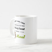 私が君に似てい聞るかもしれない…マウイ コーヒーマグカップ (正面左)