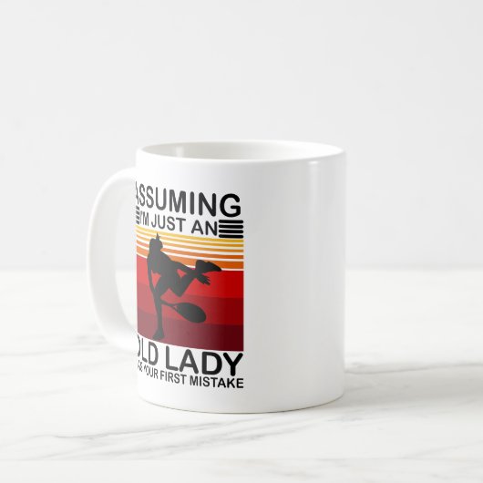 私が君のテニスの老婦人だとしたら コーヒーマグカップ (正面左)