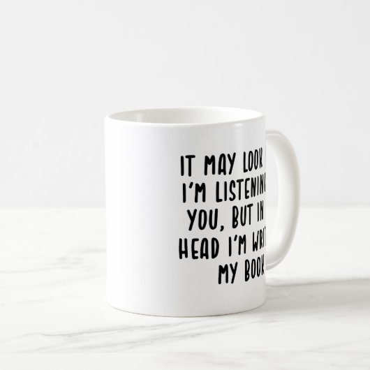 私が君のライターに聞似ているかもおもしろいしれない コーヒーマグカップ (正面右)