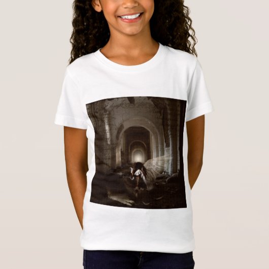 私が君の考え天使だったのにフォールン Tシャツ (正面)