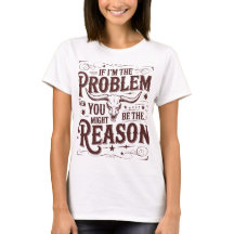 私が問題ならTシャツ