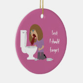 私が嘔吐の節酒の日付を忘れるべきである セラミックオーナメント (右)