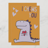 私が噛む!バレンタインホリデーカード シーズンカード (正面/裏面)