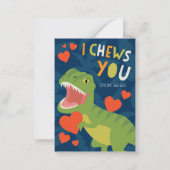 私が噛む！教室バレンタイン ノートカード (正面)