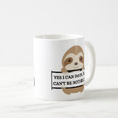 私が困るナマケモノおもしろいデザインSweatshirt コーヒーマグカップ (正面右)