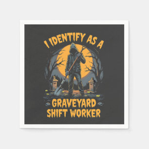 私が墓地シフトワーカーハロウィンに指定 スタンダードカクテルナプキン