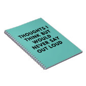 私が声考えに出して言わないような考え ノートブック (右側)