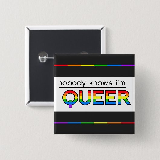 "私が変な"ボタンであることをだれも知りません 缶バッジ (正面&裏面)