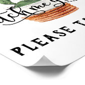 私が多肉性の徴候を成長するのを見る ポスター (角)