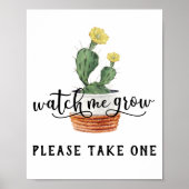 私が多肉性の徴候を成長するのを見る ポスター (正面)