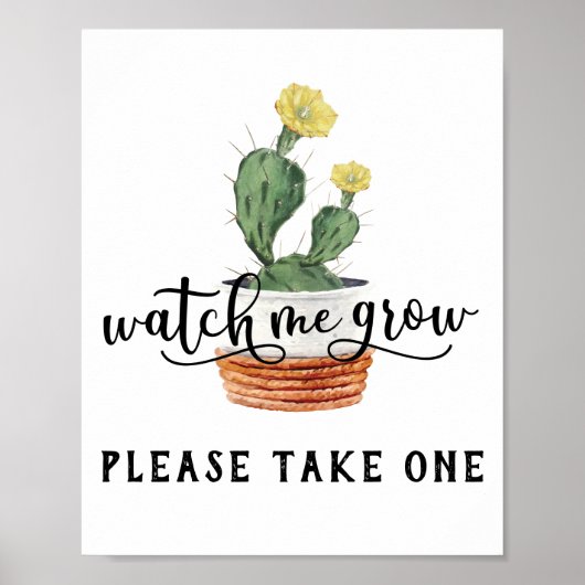 私が多肉性の徴候を成長するのを見る ポスター (正面)