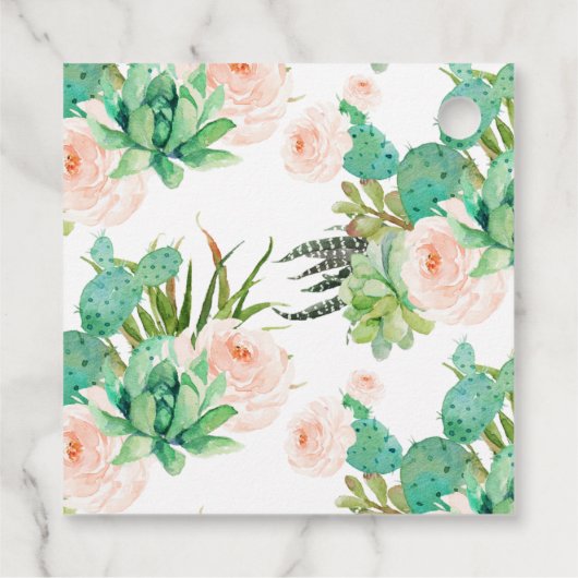 私が多肉性フローラのメッセージカードを成長する見る フェイバータグ (裏面)