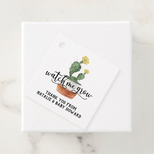 私が多肉栽培シャワーメッセージカード フェイバータグ (インサイチュ)