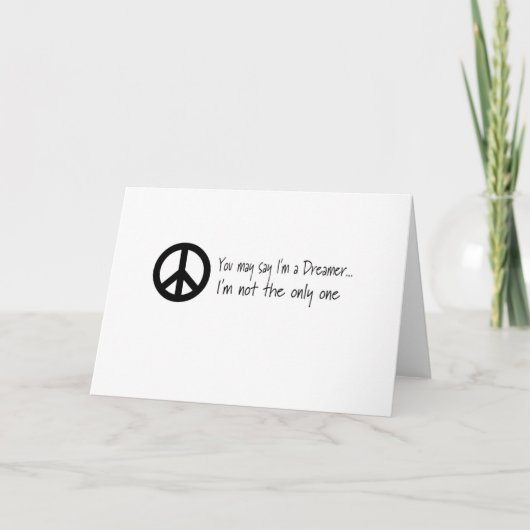 私が夢みる人であることを言うことができます カード (正面)