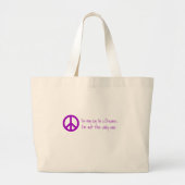 私が夢みる人であることを言うことができます ラージトートバッグ (正面)