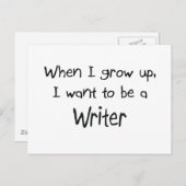 私が大きくなったら作家になりたい ポストカード (正面/裏面)