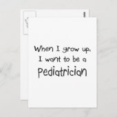 私が大きくなったら小児科医になりたい ポストカード (正面/裏面)