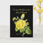 私が大事にする私の義母に+ カード (黄色い花)