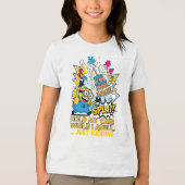 私が大人のミニオンの間、私のケーキを保持ユーモアのあるする トライブレンドTシャツ (正面)