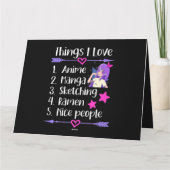 私が大好きなものアニメマンガスケッチングラーメンいいPeo カード (裏面)