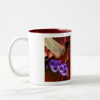 私が大好きなドラマの面を背中に描く ツートーンマグカップ