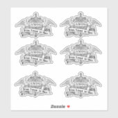 私が天使を信じるイエス・キリストAMDG シール (シート)