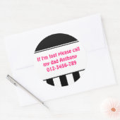 私が失ったステッカーなら ラウンドシール (封筒)