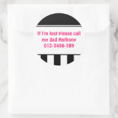 私が失ったステッカーなら ラウンドシール (バッグ)