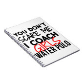 私が女の子の水球をコーチする私を怖がらせていない。 ノートブック (右側)