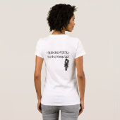 私が女の子従って試みのように….乗る1人の車輪のプリンセス Tシャツ (裏面フル)