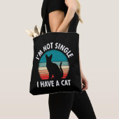 私が女性ではない猫の独身の母 トートバッグ (クローズアップ)