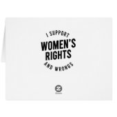 私が女性の権利と不正をサポート (裏面横)