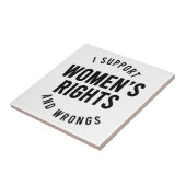 私が女性の権利と不正をサポート タイル (側面)