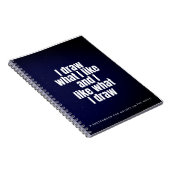 私が好きなものを描く宇宙銀河系ホワイトタイポグラフィN ノートブック (右側)