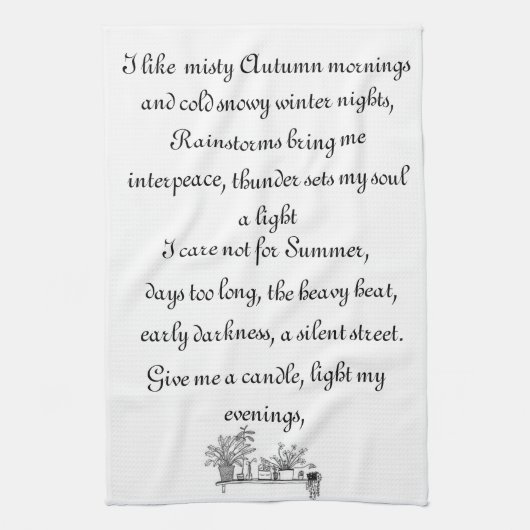 私が好きなもの キッチンタオル (縦)