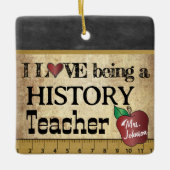 私が好きな歴史先生 セラミックオーナメント (正面)