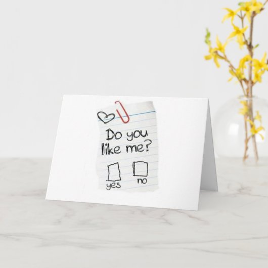 「私が好き?」 私は友人の「最高のあなた!」が大好きです。 カード (黄色い花)