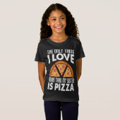 私が姉より好きなのはピザだけだ Tシャツ (正面フル)